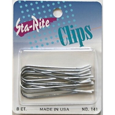 Sta-Rite Hot Roller Clips &ndash; Small Size Hair Clips for Electric Rollers &amp; Curlers, 8-Count