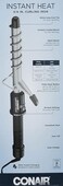 Conair Instant Heat Spiral 3/4-Inch Curling Iron, spiral guide on barrel to help achieve spiral curls &ndash; for use on short to medium hair
