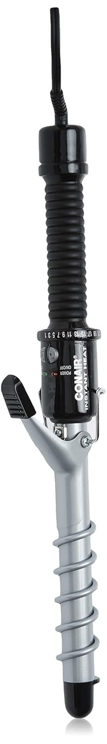 Conair Instant Heat Spiral 3/4-Inch Curling Iron, spiral guide on barrel to help achieve spiral curls &ndash; for use on short to medium hair