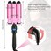 3 Barrel Curling Iron Wand 1.25 Inch 32mm Hair Crimper Hair Waver with LCD Temp Display Ceramic Tourmaline Crimper Hair Iron with Dual Voltage Temperature Adjustable Heat Up Quickly