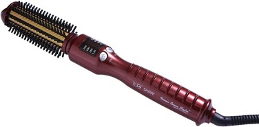 SS Shiny Volume Queen Styler Pro Curling Hair Iron Hot Air Brush Red