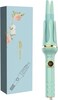 Automatic Hair Curler, Self-Rotating Curling Iron 1.25 inches, 32mm Beach Waves Curling Wand, 8 Temperature Options, Extended Barrel for Long Hair, Green