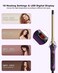 1/2 Inch Small Curling Iron Wand for Short &amp; Long Hair, Half Inch Curling Iron Ceramic Small Barrel Curling Iron Tiny Curling Wand with Adjustable Temperature, Include Heat Resistant Glove