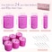 Jumbo Hair Rollers Set with Clips 34Pcs Rollers Hair Curlers Blowout Look Hair Roller (Rose Red)