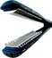 CAJ Beauty Flip &amp; Bend Style Iron in Sapphire Paisley, Thermatru Technology, 1" Titanium Floating Teeth Comb, Automatic Shut-Off, Color-Coded LED Lights for Easy Temperature Indication