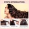 50Piece Hair Rollers set,Self Grip Hair Curlers for Long Medium Short Hair,(6 Jumbo + 6 Large + 6 Medium + 6 Small Hair Rollers + 1 Storage Bag) and 24Pcs Hair Clips /4-sizes 60 45 36 25mm