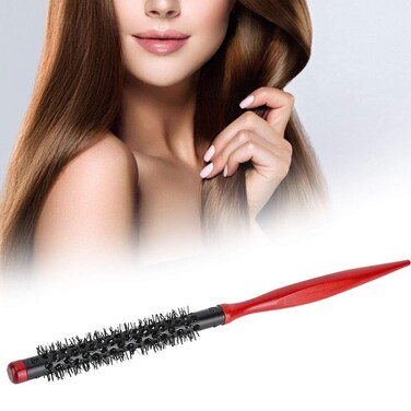 Roller Comb for Men and Women Nylon Round Salon Hair Styling Brush Comb for Blow Drying Curling Straightening(0.4in)
