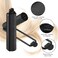 Syhood 60 Pieces Satin Foam Sponge Hair Rollers Soft Foam Hair Styling Curlers Flexible Hairdressing Curlers Black Perm Wave Rods(0.6 Inch)