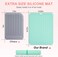Oversize Silicone Heat Resistant Mat, Portable Travel Mat Cover for Curling Irons, Flat Irons, Hair Straightener and Hot Hair Styling Tools(14.2" x 11")