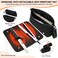 Hair Tools Travel Bag with Heat Resistant Mat, Portable 2 in 1 Hair Storage Bag for Curling Iron, Flat Irons, Straighteners and Haircare Accessories, Black