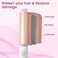 Mini Curling Iron, Curling Iron for Short Hair 1 Inch, Ceramic Dual Barrel Small Curling Iron with Keratin Protects Hair from Damage, 3 Temp 320 &deg;F 360 &deg;F 400 &deg;F, Travel Size （1 Inch, Rose Gold Pink）