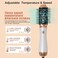 6 in 1 Blow Dryer Brush, Detachable Hair Dryer Brush Air Curler Air Styler Wrap, Curly Twist Hot Air BrushCurling Iron Brush, Blow Dryer Hot Brush Styler Negative Ion Brush, Travel Hair Styling Tool