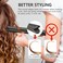 IFNOT Hair Straightener and Curler 2 in 1, Hair Iron Straightener Curling Flat Iron, Ceramic Negative Ion for Wave Straighten Women Hair, Frizz-Free Hair, 15s Fast Heating and Temp Memory (Gray)