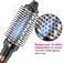 Thermal Brush 2 in 1 Set, Ionic Heated Round Curling Brush Create Volume &amp; Smoother Hair Style for Fully Dried Hair, Ceramic Fast Heating Curling Iron