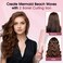 Beach Waves Curling Iron 1.4 Inch Double Barrel Waver, Ceramic Wave Iron for Hair Beach Waver Hair Crimper for Women, Anti-Scald, Dual Voltage Wavy Iron Deep Waver Hair Tool, Pink