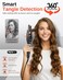 Anti-Scald Automatic Curling Iron, Rotating Curling Iron, Ceramic Curling Iron, Auto Curling Wand Adjustable Steering, Time Reminder, 30Min Auto Shut Down, 3 Temp Settings, for All Hair Types