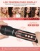 5 in 1 Curling Iron Set: Ohuhu Curling Wand Set with 2 Three-Barrel Curling Irons 3 Interchangeable Ceramic Barrels 0.35-1.25 Inch LED Display Temperature Adjustment Heat Protective Glove for Women