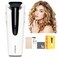 Curling Iron Automatic Curling Iron Professional Anti-Tangle Cordless Hair Curler with 3 Temps Portable Curling Wand Ceramic Rotating Curling Iron 2 Ways Rotary Heating 4 Seconds Quick Styling White