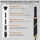 TAHSHINE 5-in-1 Hair Styling Set: Blow Dryer Brush, Auto Wrap Curler, Detachable Brushes for Straightening, Curling &amp; Styling - Electric, Foldable Design
