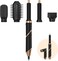 TAHSHINE 5-in-1 Hair Styling Set: Blow Dryer Brush, Auto Wrap Curler, Detachable Brushes for Straightening, Curling &amp; Styling - Electric, Foldable Design
