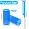 18pcs Plastic Hair Rollers Self Grip Hair Rollers with Rat Tail Comb Small Heatless Roller Hair Curlers for Pro Salon Hairdressing and DIY Hairstyles (0.98 X 2.44 Inch)