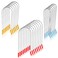 Jeffdad 20Pcs Hot Curler Clips Replacement Kit, 3 Sizes Hair Curler Clips Portable Travel Hot Roller Securing Pins for Suitable for 1&frac14;&rdquo;,1", &frac34; " Inch Rollers