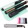 ANGENIL Travel Flat Iron Hair Straightener With Large Silicone Heat Mat for Curling Iron and Craft Glue Guns