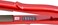 Pro Hair Crimper Small Wave Curling Iron Ceramic Straightener Crimping Iron Tool Plate Corrugated for Women Girls Short Long Hair Volumizing Fluffy Hairstyle (Red)