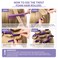 60 Flexible Curling Rods Set for Women &amp; Girls - No Heat Hair Rollers for Long and Short Hair (Purple, 0.3 x 7 Inch)