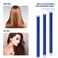 60 Flexi Rods Curling Rollers Set for Women &amp; Girls - Flexible No-Heat Hair Curlers for Long and Short Hair (Navy Blue, 0.3 x 7 Inch)