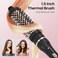 javelove 3 in 1 Curling Iron Set with Thermal Brush (1.5") and 2 Interchangeable Ceramic Curling Wand(0.51"-1"), 2 Temp Heating Setting, Include Heat Protective Glove &amp; 2 Clips&amp; Storage Bag