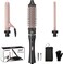 javelove 3 in 1 Curling Iron Set with Thermal Brush (1.5") and 2 Interchangeable Ceramic Curling Wand(0.51"-1"), 2 Temp Heating Setting, Include Heat Protective Glove &amp; 2 Clips&amp; Storage Bag