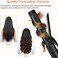 6-in-1 Curling Iron, Professional Instant Heat Up Hair Curling Wand Set with 6 Interchangeable Ceramic Barrels (0.35'' to 1.25'') and 2 Temperature Adjustments, Heat Protective Glove &amp; 2 Clips