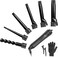 6-in-1 Curling Iron, Professional Instant Heat Up Hair Curling Wand Set with 6 Interchangeable Ceramic Barrels (0.35'' to 1.25'') and 2 Temperature Adjustments, Heat Protective Glove &amp; 2 Clips