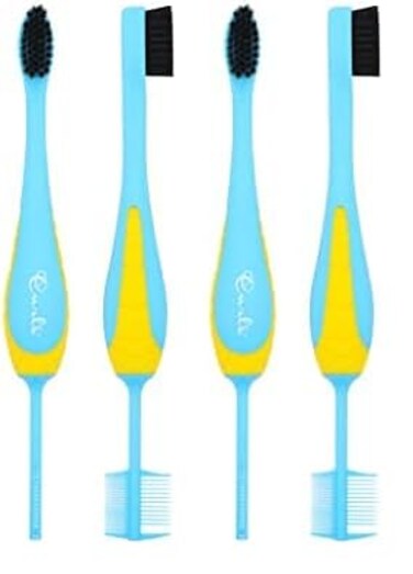 CURLS Styling Tools 3-in-1 Edge Slayer Brush - Smooth and Swoop Flyaways - Define and Design Baby Hairs - For All Curl Types, 1CT (Pack of 2)