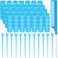 Syhood 29 Pcs Small Size Hair Roller Set Includes 28 Plastic Smooth Rollers 0.63 Inch/ 1.6 cm Hair Curlers with Steel Pin Tail Comb for Short Long Hairdressing Styling Tools, Blue