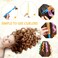 60 Pcs Heatless Wave Curlers No Heat Hair Curlers Rollers Spiral Curls Styling Kit 2 Styles Curlers 22'' 18'' 12'' No Heat Wave Curlers DIY Wave Rollers for Women Short Long Hair with 2 Styling Hooks