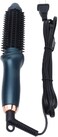 Estink 2 in 1 Curling Brush Straight Curly Hair Dual Purpose Green Portable Thermostatic Electric Hair Brush, US Plug 110V, 60Hz, 30W