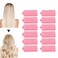 Foam Sponge Hair Rollers,12pc Soft Sleeping Hair Curlers Flexible Hair Styling Curlers Sponge Curlers Professional Home Salon Portable Soft Hair Curler Tool for Hair Styling (Pink)