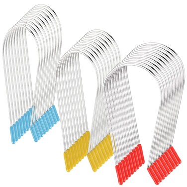 Teaaha 10 PCS Hot Roller Clips for Electric Rollers, Purple, Metal and Plastic, Strong Securing Replacement Clips for Hair Curlers, Fits 2 Inch Hot Rollers Curlers