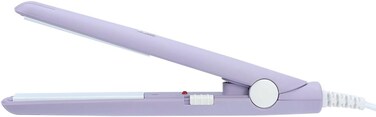 Flat Iron Curler, 25W PTC Straightener And Curling Iron In One Mini Hair Straightener (purple, Us Plug)