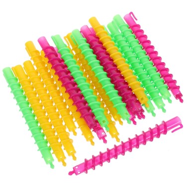 100pcs Hair Styling Kit: Spiral Perm Bars, Curling Wands, Rollers, Curling Rods, Perm Rods for Salon-Quality Curls and Waves, Made of ABS with Cold Hot Stamping