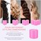 IKOCO Hair Rollers Set, 4 Sizes with 12 Clips and Comb - Self Grip Curlers for Long/Short Hair, Thermal Safe Rollers for Salon-Worthy Styling (Pink/Purple)