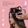 IKOCO Hair Rollers Set, 4 Sizes with 12 Clips and Comb - Self Grip Curlers for Long/Short Hair, Thermal Safe Rollers for Salon-Worthy Styling (Pink/Purple)