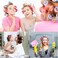 Super Jumbo Hair Rollers, 12 Pack Self Grip Salon Hairdressing Curlers, Hair Curlers Sets, DIY Curly Hairstyle for Long Hair, Colors May Vary, Jumbo Plus