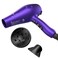 Purple Professional Light Weight Hair Dryer 1875W Tourmaline Ceramic Negative Ionic Blow Dryer with Diffuser &amp; Concentrator &amp; Comb