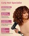 Hair Dryer with Diffuser for Curly Hair - 200M Ions Blow Dryer with Curl Care Mode, Portable Small Compact Travel Hair Hair Dryer Lightweight Quiet, Professional High Speed Brushless Motor, Black