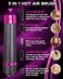 5 in 1 Hair Dryer Brush, Negative Ion Electric Hot Air Blow Dryer Brush Comb (black-red)