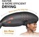Large Hooded Hair Dryer Bonnet w/Integrated Headband - Reduces Heat Exposure Around Ears &amp; Neck - Enhanced Size for Use with Rollers, Speeds Up Drying Time, Safe Deep Conditioning at Home, Adjustable