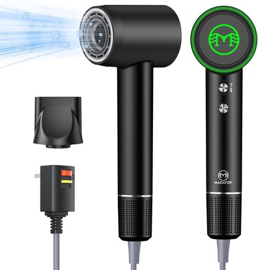 Professional Blow Hair Dryer - Powerful 1500W,110,000RPM High-Speed Ionic Blow Dryer for Fast Dry,Portable Hair Dryer for Home Salon